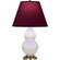 Small Double Gourd One Light Accent Lamp in Matte Daisy Glazed Ceramic w/Antique Natural Brass (165|MDY10P)