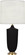 Michael Berman Hadrian One Light Table Lamp in Matte Dark Coal Glazed Ceramic w/Modern Brass (165|MDC27)