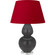 Double Gourd One Light Table Lamp in Matte Ash Glazed Ceramic w/Lucite (165|MCR62R)