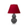 Small Double Gourd One Light Accent Lamp in Matte Ash Glazed Ceramic w/Lucite (165|MCR53R)