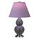 Small Double Gourd One Light Accent Lamp in Matte Ash Glazed Ceramic w/Antique Silver (165|MCR52L)