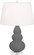 Small Triple Gourd One Light Accent Lamp in Matte Ash Glazed Ceramic w/Lucite (165|MCR33)