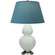 Double Gourd One Light Table Lamp in Matte Celadon Glazed Ceramic w/Antique Silvered (165|MCL59B)
