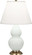Small Double Gourd One Light Accent Lamp in Matte Celadon Glazed Ceramic w/Antique Natural Brass (165|MCL50)