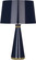 Pearl One Light Table Lamp in Midnight Blue Lacquered Paint w/Modern Brass (165|MB44)