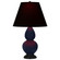 Small Double Gourd One Light Accent Lamp in Midnight Blue Glazed Ceramic w/Deep Patina Bronze (165|MB11K)