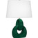 Fusion One Light Table Lamp in Jungle Glazed Ceramic w/Polished Nickel (165|JU981)