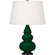 Small Triple Gourd One Light Accent Lamp in Jungle Glazed Ceramic w/Deep Patina Bronze (165|JU31X)