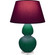 Double Gourd One Light Table Lamp in Jungle Glazed Ceramic w/Lucite (165|JU23P)