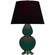 Double Gourd One Light Table Lamp in Jungle Glazed Ceramic w/Antique Silver (165|JU22K)