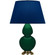 Double Gourd One Light Table Lamp in Jungle Glazed Ceramic w/Antique Natural Brass (165|JU20N)