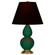 Small Double Gourd One Light Accent Lamp in Jungle Glazed Ceramic w/Antique Natural Brass (165|JU10K)