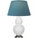 Double Gourd One Light Table Lamp in Daisy Glazed Ceramic w/Antique Silvered (165|DY22B)
