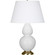 Double Gourd One Light Table Lamp in Daisy Glazed Ceramic w/Antique Natural Brass (165|DY20X)