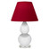 Small Double Gourd One Light Accent Lamp in Daisy Glazed Ceramic w/Lucite (165|DY13R)