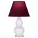 Small Double Gourd One Light Accent Lamp in Daisy Glazed Ceramic w/Lucite (165|DY13P)