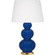 Triple Gourd One Light Table Lamp in Cobalt Glazed Ceramic w/Antique Natural Brass (165|CT40X)