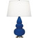 Small Triple Gourd One Light Accent Lamp in Cobalt Glazed Ceramic w/Antique Silver (165|CT32X)