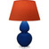 Double Gourd One Light Table Lamp in Cobalt Glazed Ceramic w/Lucite (165|CT23T)
