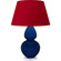 Double Gourd One Light Table Lamp in Cobalt Glazed Ceramic w/Lucite (165|CT23R)