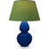 Double Gourd One Light Table Lamp in Cobalt Glazed Ceramic w/Lucite (165|CT23G)