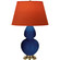 Double Gourd One Light Table Lamp in Cobalt Glazed Ceramic w/Antique Natural Brass (165|CT20T)