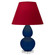 Small Double Gourd One Light Accent Lamp in Cobalt Glazed Ceramic w/Lucite (165|CT13R)