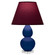 Small Double Gourd One Light Accent Lamp in Cobalt Glazed Ceramic w/Lucite (165|CT13P)