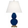 Small Double Gourd One Light Accent Lamp in Cobalt Glazed Ceramic w/Antique Natural Brass (165|CT10X)