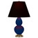 Small Double Gourd One Light Accent Lamp in Cobalt Glazed Ceramic w/Antique Natural Brass (165|CT10K)