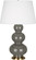 Triple Gourd One Light Table Lamp in Ash Glazed Ceramic w/Antique Natural Brass (165|CR40X)