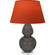 Double Gourd One Light Table Lamp in Ash Glazed Ceramic w/Lucite (165|CR23T)