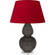 Double Gourd One Light Table Lamp in Ash Glazed Ceramic w/Lucite (165|CR23R)