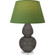 Double Gourd One Light Table Lamp in Ash Glazed Ceramic w/Lucite (165|CR23G)