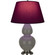Double Gourd One Light Table Lamp in Ash Glazed Ceramic w/Antique Silvered (165|CR22P)
