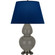 Double Gourd One Light Table Lamp in Ash Glazed Ceramic w/Antique Silver (165|CR22N)