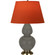 Double Gourd One Light Table Lamp in Ash Glazed Ceramic w/Antique Natural Brass (165|CR20T)