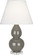 Small Double Gourd One Light Accent Lamp in Ash Glazed Ceramic w/Lucite (165|CR13X)
