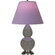 Small Double Gourd One Light Accent Lamp in Ash Glazed Ceramic w/Antique Silver (165|CR12L)