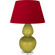 Double Gourd One Light Table Lamp in Citron Glazed Ceramic w/Lucite (165|CI23R)