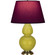 Double Gourd One Light Table Lamp in Citron Glazed Ceramic w/Antique Natural Brass (165|CI20P)