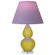 Small Double Gourd One Light Accent Lamp in Citron Glazed Ceramic w/Lucite (165|CI13L)