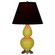 Small Double Gourd One Light Accent Lamp in Citron Glazed Ceramic w/Antique Silver (165|CI12K)