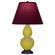 Small Double Gourd One Light Accent Lamp in Citron Glazed Ceramic w/Deep Patina Bronze (165|CI11P)