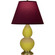 Small Double Gourd One Light Accent Lamp in Citron Glazed Ceramic w/Antique Natural Brass (165|CI10P)