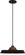 Mavisten Edition Far LED Pendant in BLACK POWDERCOATED IRON w/ASH WOOD (165|B515)