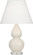 Small Double Gourd One Light Accent Lamp in Bone Glazed Ceramic w/Lucite (165|A776X)