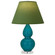 Small Double Gourd One Light Accent Lamp in Peacock Glazed Ceramic w/Lucite (165|A773G)
