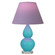 Small Double Gourd One Light Accent Lamp in Egg Blue Glazed Ceramic w/Lucite (165|A761L)