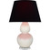 Double Gourd One Light Table Lamp in Bone Glazed Ceramic w/Lucite (165|A756K)